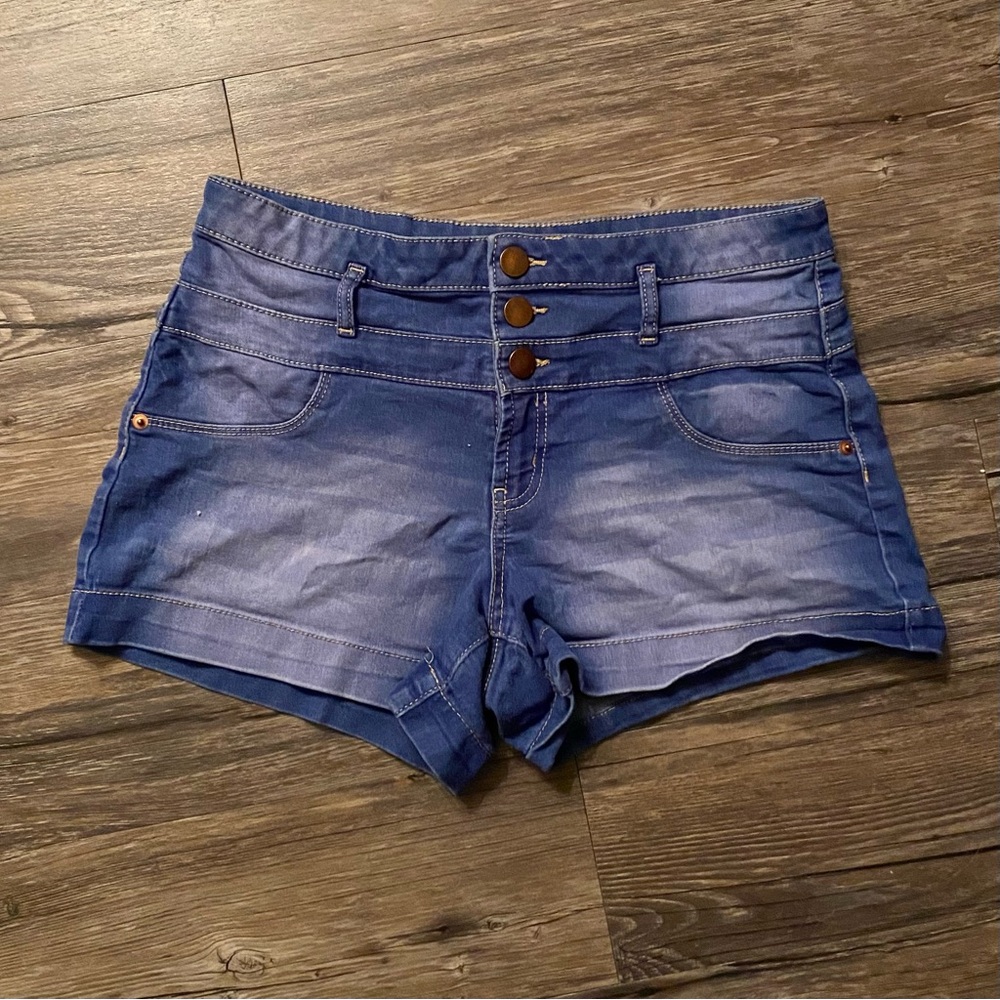 NoBo Mid/High-Rise Blue Wash Women's Denim Shorts